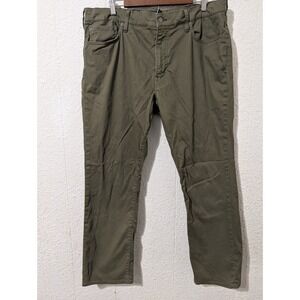 Polo Ralph Lauren Jeans Mens 38X30 Green Denim Pants Varick Slim Straight Preppy